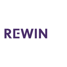 REWIN logo wit