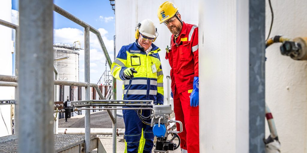 Shell Valmet bij afsluiter